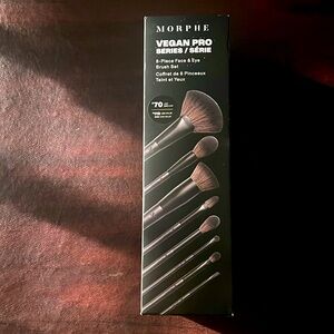 Morphe vegan pro series 8 piece face and eye brush set